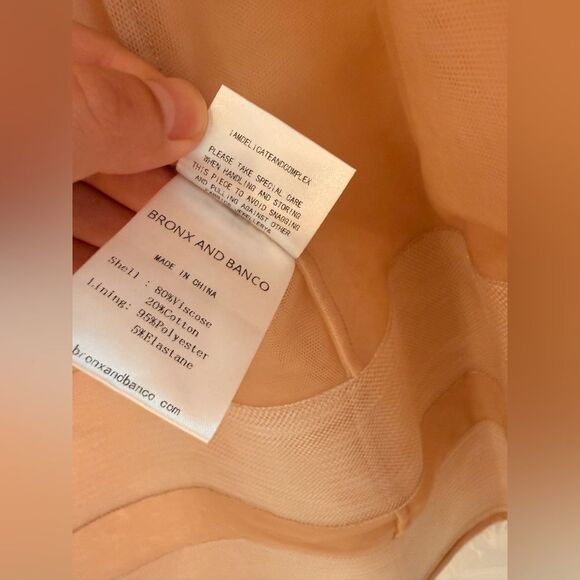 NWOT BRONX AND BANCO Colette White Lace Long Sleeve Mini Wedding Bridal Dress - Picture 8 of 16